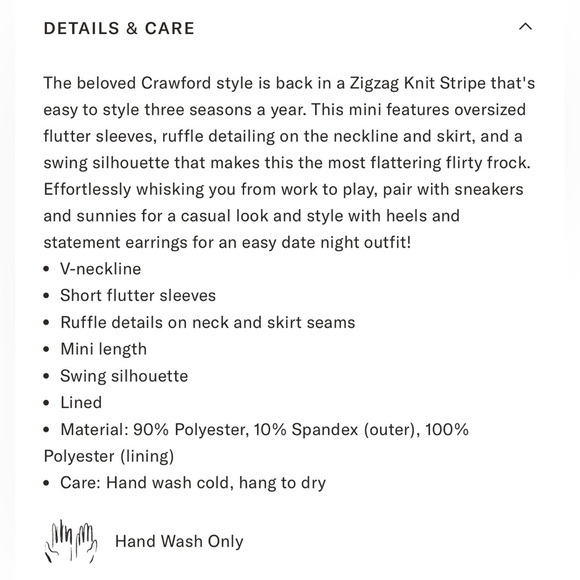 NWT! Tuckernuck Zigzag Knit Stripe Crawford Dress Size XS - Picture 3 of 10